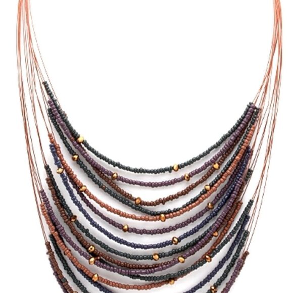 Fashion Jewelry - Layered
Beaded NECKLACE -
Elegant style Adjustable to 26”. - Picture 3 of 5
